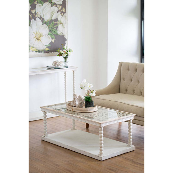 Ophelia & Co. Bernhardt Wooden Coffee Table Antique White Wayfair
